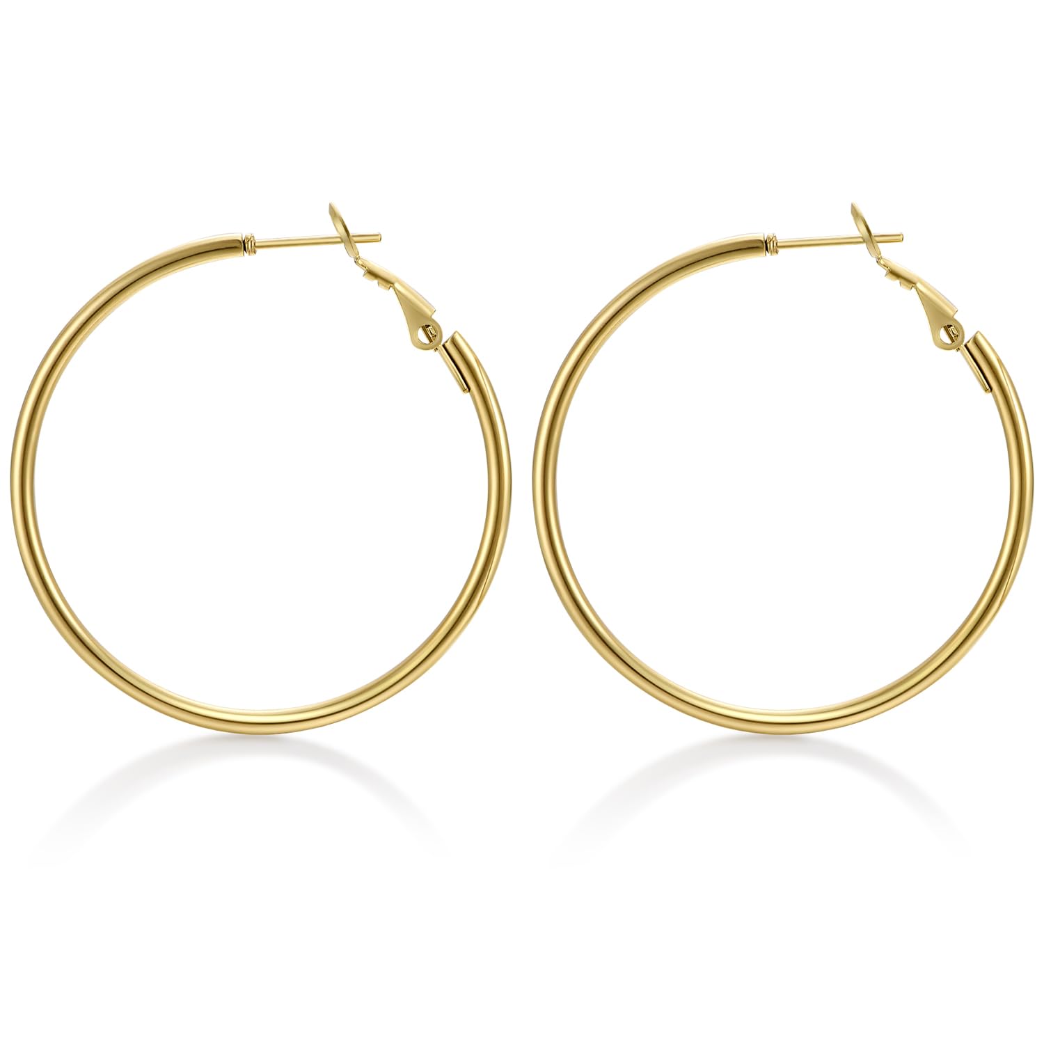 14K Gold Plated Earrings for Women Girls Dainty Pendant Earrings with 925 Sterling Silver Post Jewelry Gifts