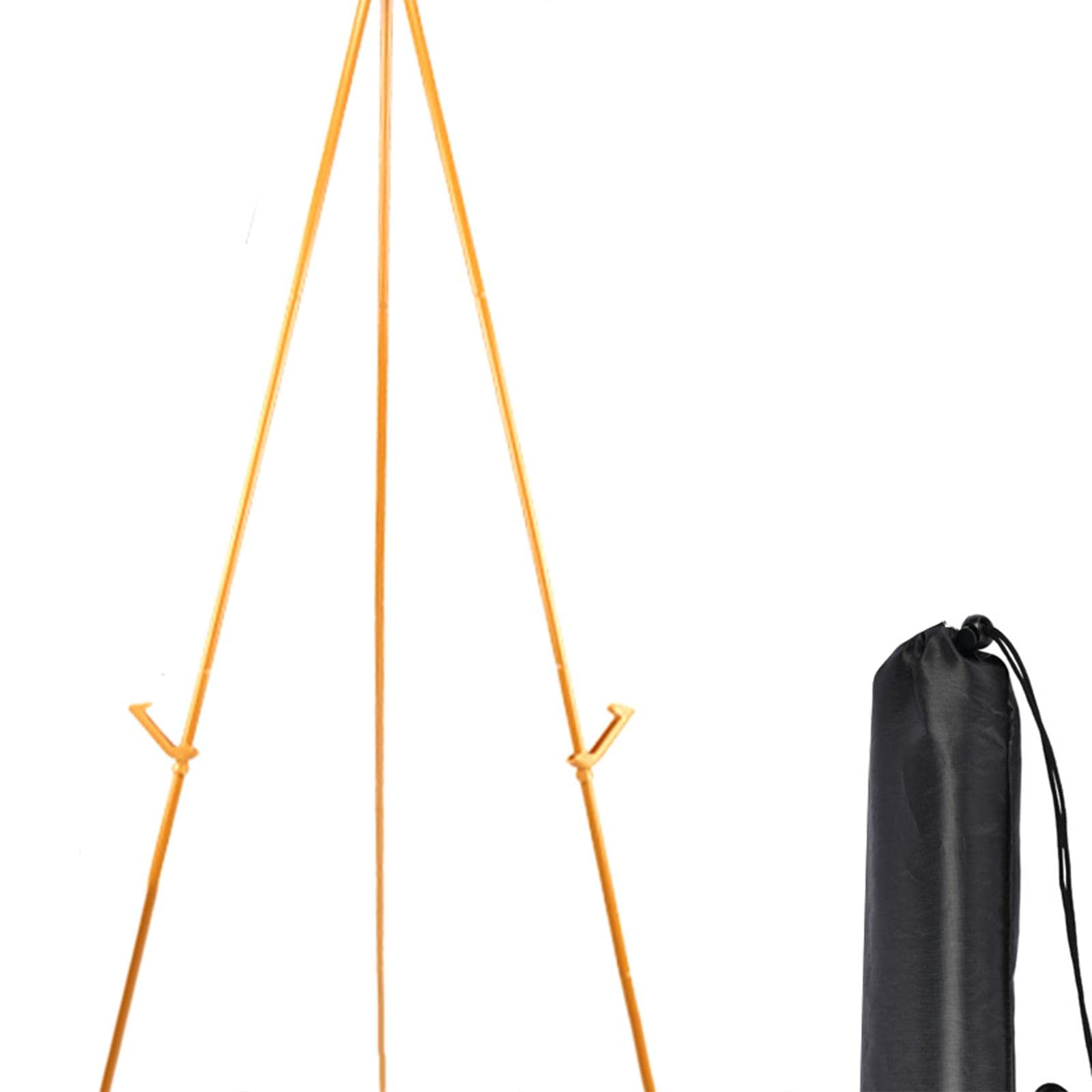 Cavalletto Espositivo con Treppiede, Supporto per Pittura, Cavalletto Pieghevole, Portatile, Altezza Regolabile, Cavalletto per Artisti, per Tavole di