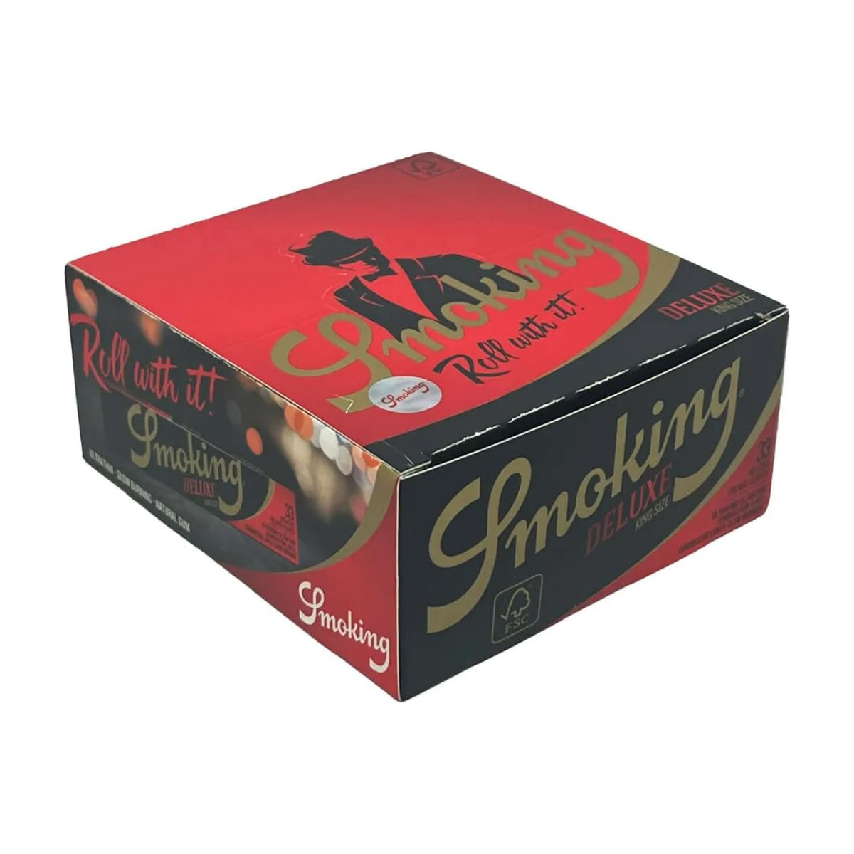 Smoking King Size de Luxe schwarz