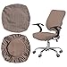 GmeDhc Housse de Chaise de Bureau, 1 Pièces Housse Chaise Bureau Extensible, Amovible Lavable Housse de Chaise pour Chaise de Bureau, Chaise Dordinateur, Couleur Chocolat