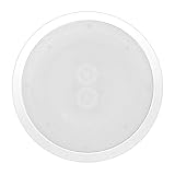 Pyle Home 8” Ceiling Wall Mount Speakers - 2-Way Weatherproof Full Range Woofer Speaker System Flush Design w/55Hz-22kHz Frequency Response 400 Watts Peak & Template for Easy Installation PWRC82
