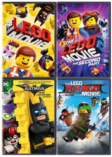 All Of The Lego-Verse Combined The Lego Movie DVD The Lego Movie Part 2 DVD The Lego Batman