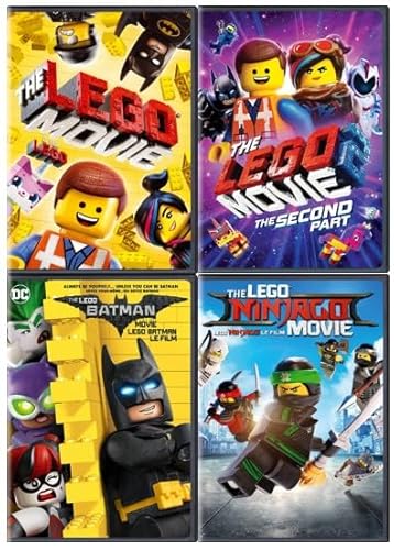 All Of The Lego-Verse Combined: The Lego Movie (DVD) + The Lego Movie Part 2 (DVD) + The Lego Batman Movie + The Lego Ninjago Movie (4-Film Ultimate Builders Collection) Region 1