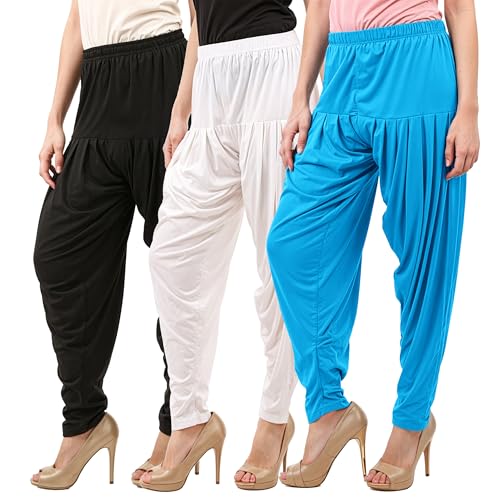 Image of Buy That Trendz Patiala Salwar for Women Relaxed Fit Viscose Patiyala Salwar Harem Bottom Pants