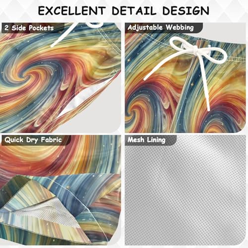 Flow Colorful Stars Boys Swim Trunks Quick Dry Toddler Swimsuit Boy Swimwear Board Shorts Bathing Suits 3T3