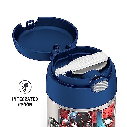 Image of THERMOS FUNTAINER Insulated Food Jar, 10 Ounce, Kid Friendly Food Jar with Foldable Spoon, Spider-Man (Pack of 6)