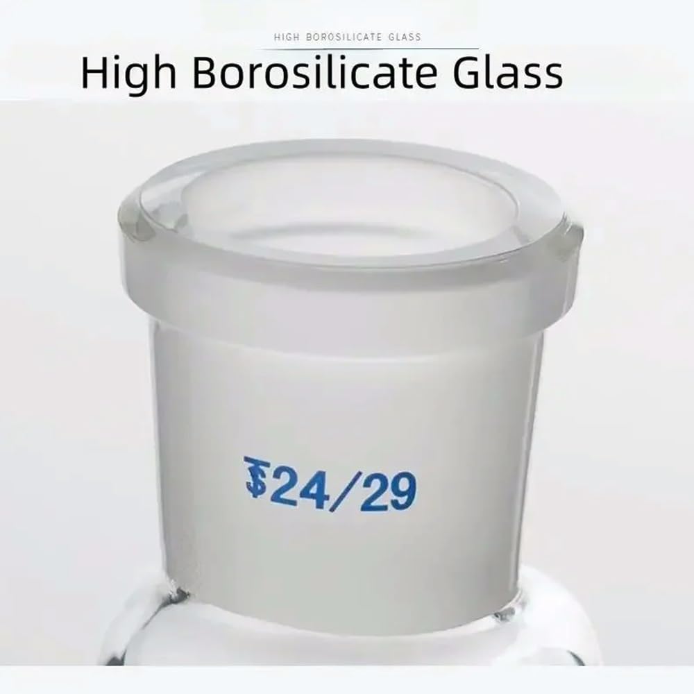 Glas-Erlenmeyerkolben mit weiter Öffnung, Laborgeschliffener konischer dreieckiger Filterkolben mit Düse, 25–3000 ml(Caliber 24,2000ml)
