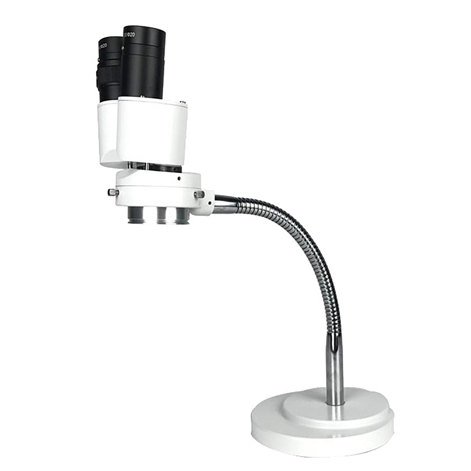 Microscopio estéreo LED con oculares 10X, lente objetivo 0.8X, aumento 8X y distancia de trabajo de 145 mm para inspección de joyas y gemas