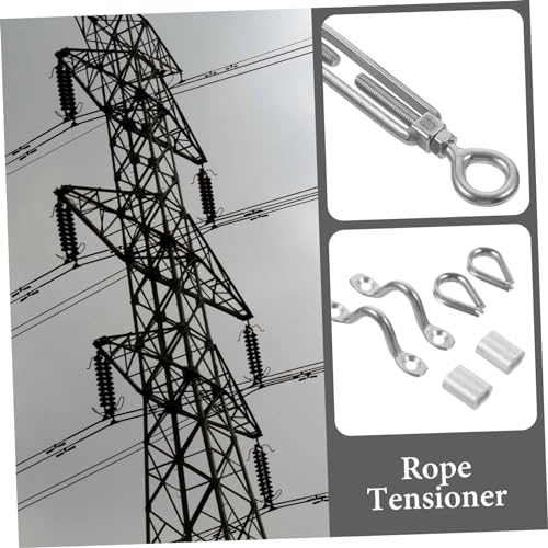 Amosfun Tensionador de Cable de Acero Inoxidable Ajustable para Cables para Aplicaciones de Alta Resistencia y Gestión de Cables miniatura 5