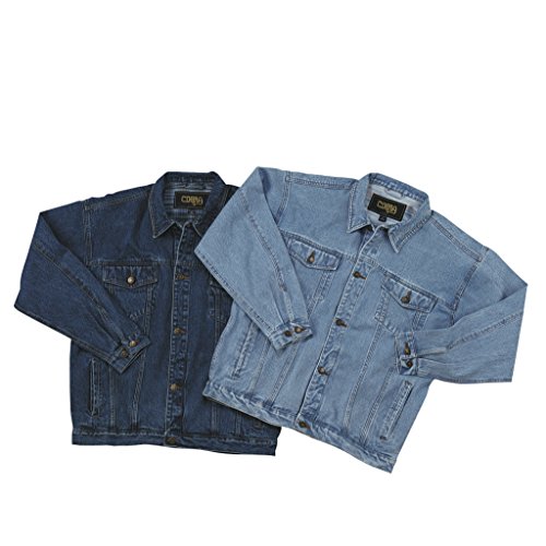 TRENDWAVE SPORTSWEAR Classic Vintage Denim Trucker Jacket/Sorority Jacket