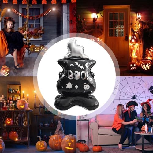Image of Rozi Decoration Halloween Party Foil Balloon Set - 1pc Pumpkin Self Standing Giant Balloon for Happy Halloween Decorations