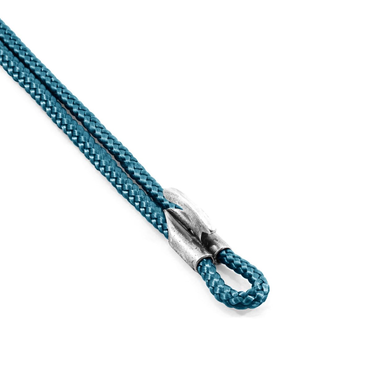 ANCHOR & CREW Padstow Silber Und Seil Armband - Mann