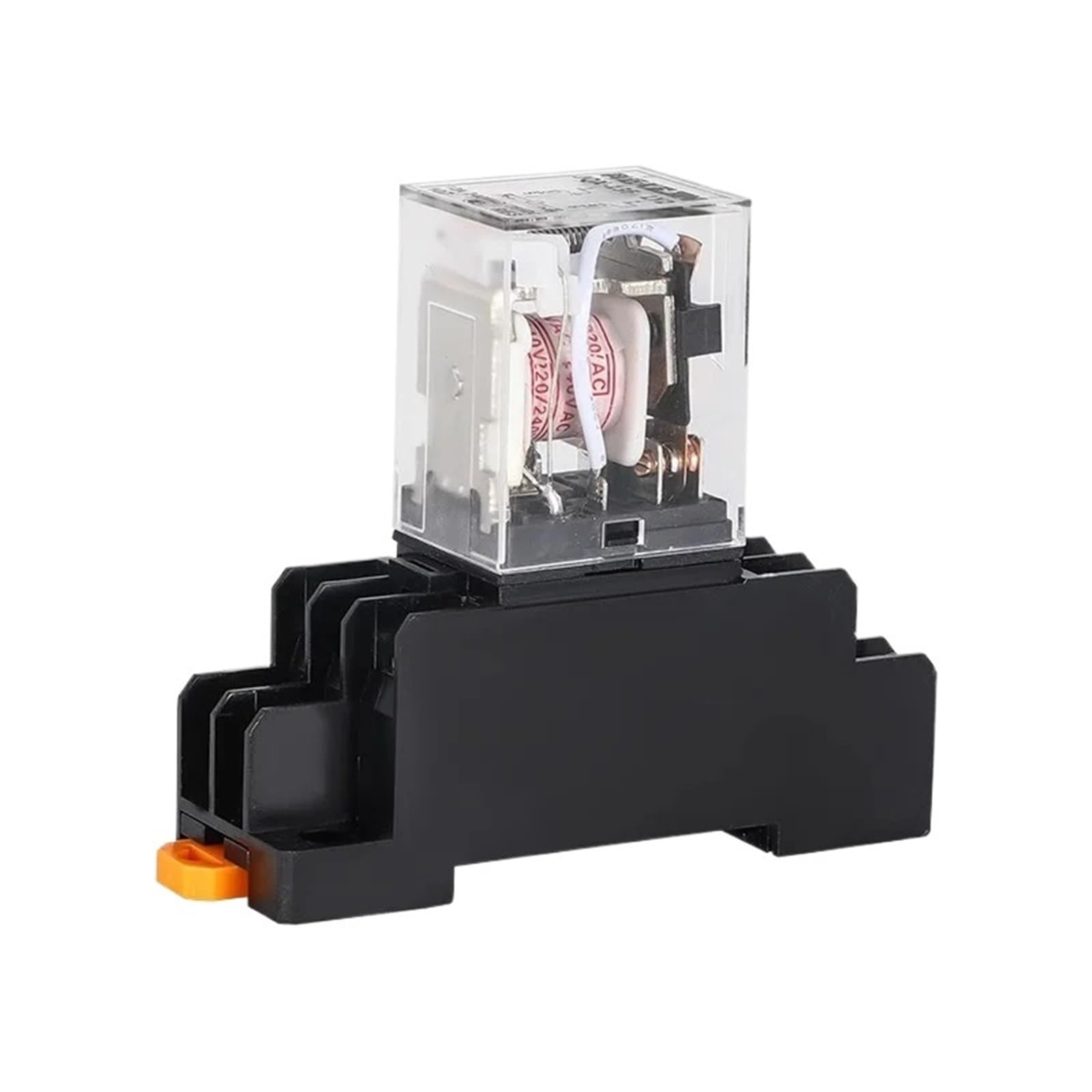 Relais de commande miniature AC 220V avec socle et bobine cuivre HH54P pour armoire électrique