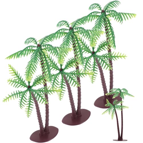 Abaodam 4個 リアルなミニチュアヤシ木装飾 微景観用テーブルデコレーション ガーデンビューやデスクトップにで多用途