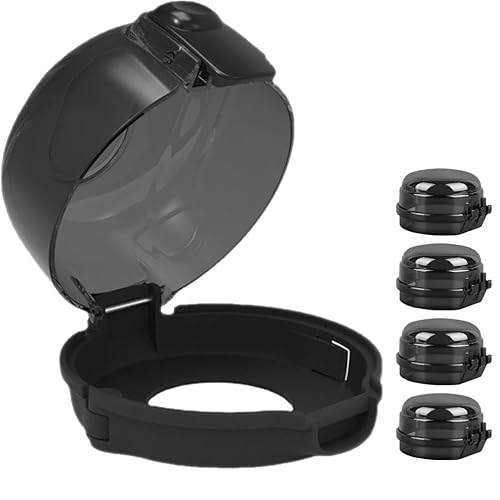 Fundas para pomos de estufa de gas, 5 piezas, cubiertas de perilla de estufa de gas, cubiertas de protección para pomos de horno, cerraduras de