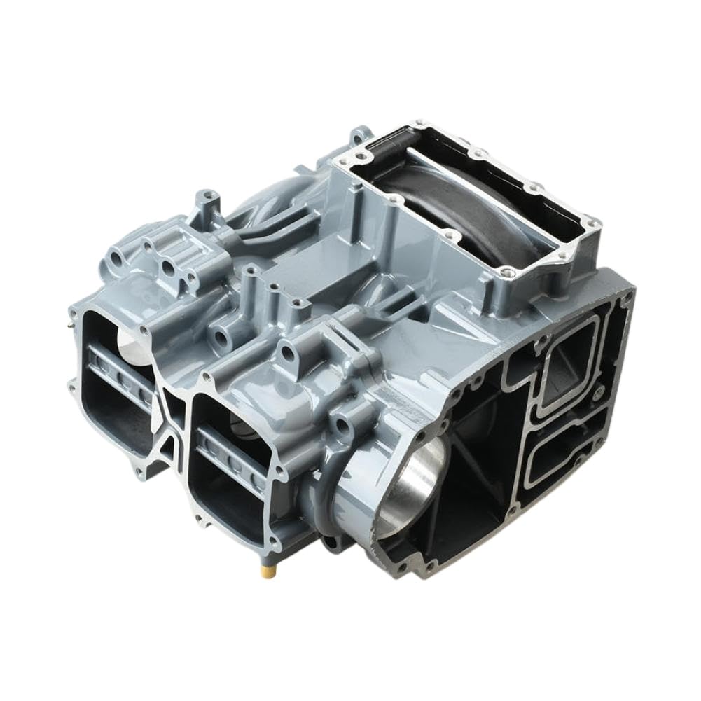 Conjunto de cárter y cilindro para motor fueraborda 2T E40X 40CV compatible con HDX 66T-15100 66T-15100-00 66T-15100-02-1S