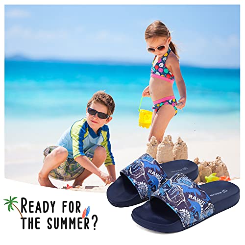 Image of WateLves Girls & Boys Slide Sandals Kids Summer Slippers Slip On for Outdoor Beach Pool Shower (Little Kid /Big Kid)