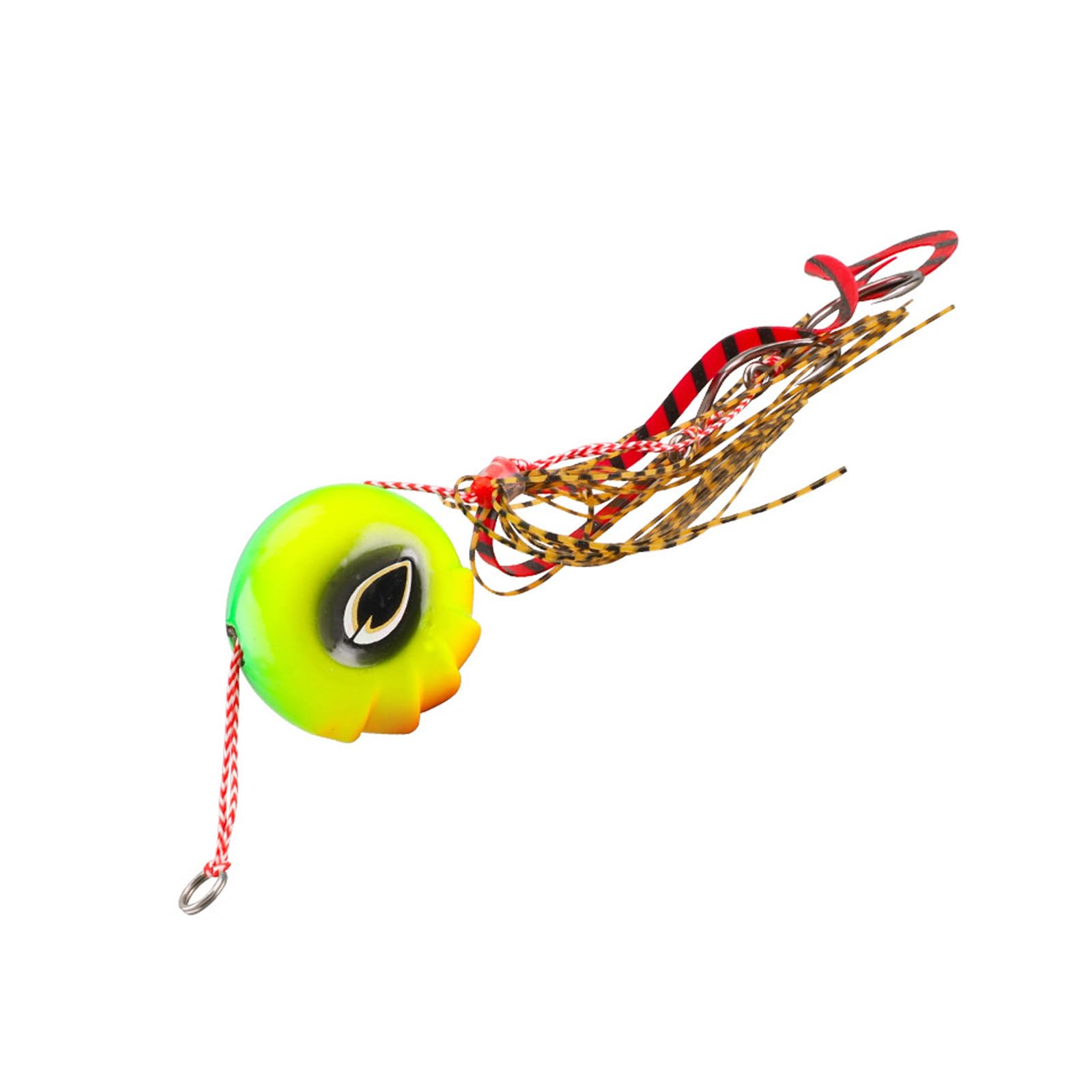 Tmboryuu Artificial Jigging Fishing Lure Baits Jigs Head with Barbed Hook 40g 60g 80g 100g Sliding Kabura Jigs for Saltwater Fishing Glow Baits Metal