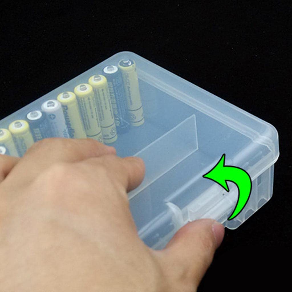 10 transparente AAA-Kunststoff-Batterie-Aufbewahrungsboxen/Organizer/Halter für 100 x AAA