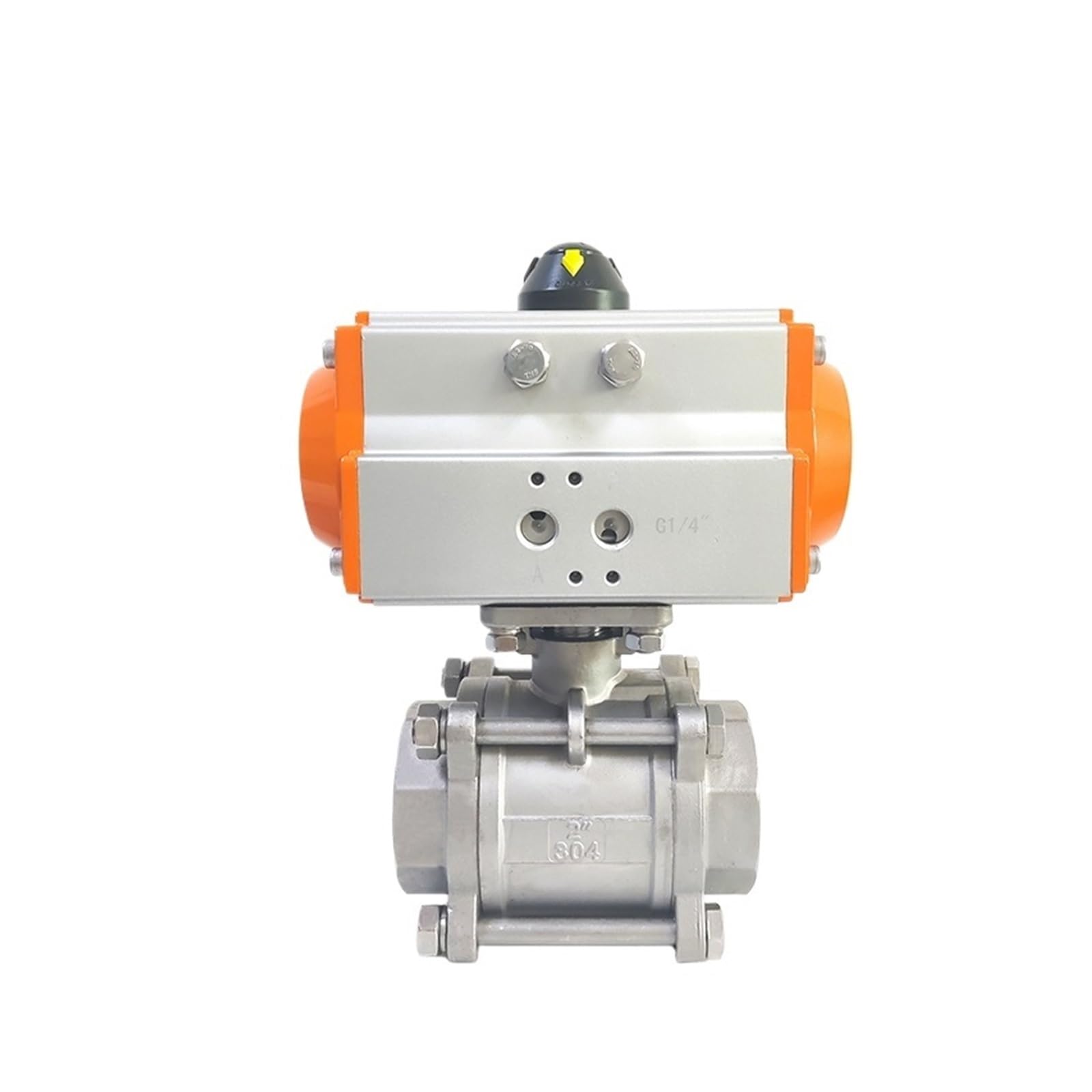 Robinet à tournant sphérique pneumatique pour automatisation de tuyauterie inox 2 pouces