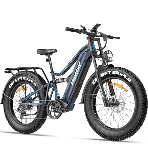 FREESKY 2000W Electric Bike with BAFANG Motor & 48V 30Ah Battery, 35MPH Max Speed, 120 Miles Range, Full Suspension Mountain Ebike for Adults, 26
