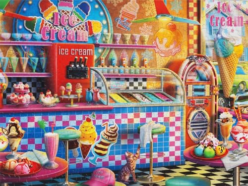 Rompecabezas Springbok Ice Cream Shop de 400 piezas para adultos y familia miniatura 3