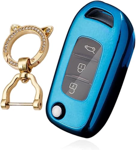 Miniatura 10 de KUNIO Funda protectora para llavero de automóvil Renault Kadjar Koleos Sandero Stepway Logan Stepway Logan Stepway Logan, funda protectora para