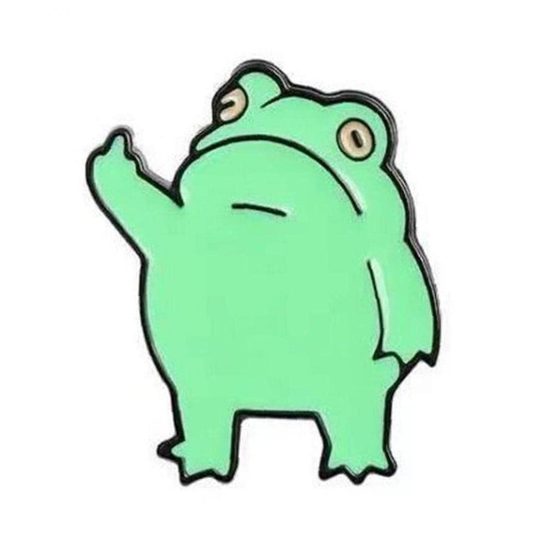PiniceCore Frog Brooch Cartoon Animal Brooches Pins Personality Frog Lapel Badge for Women Men Kids Gift