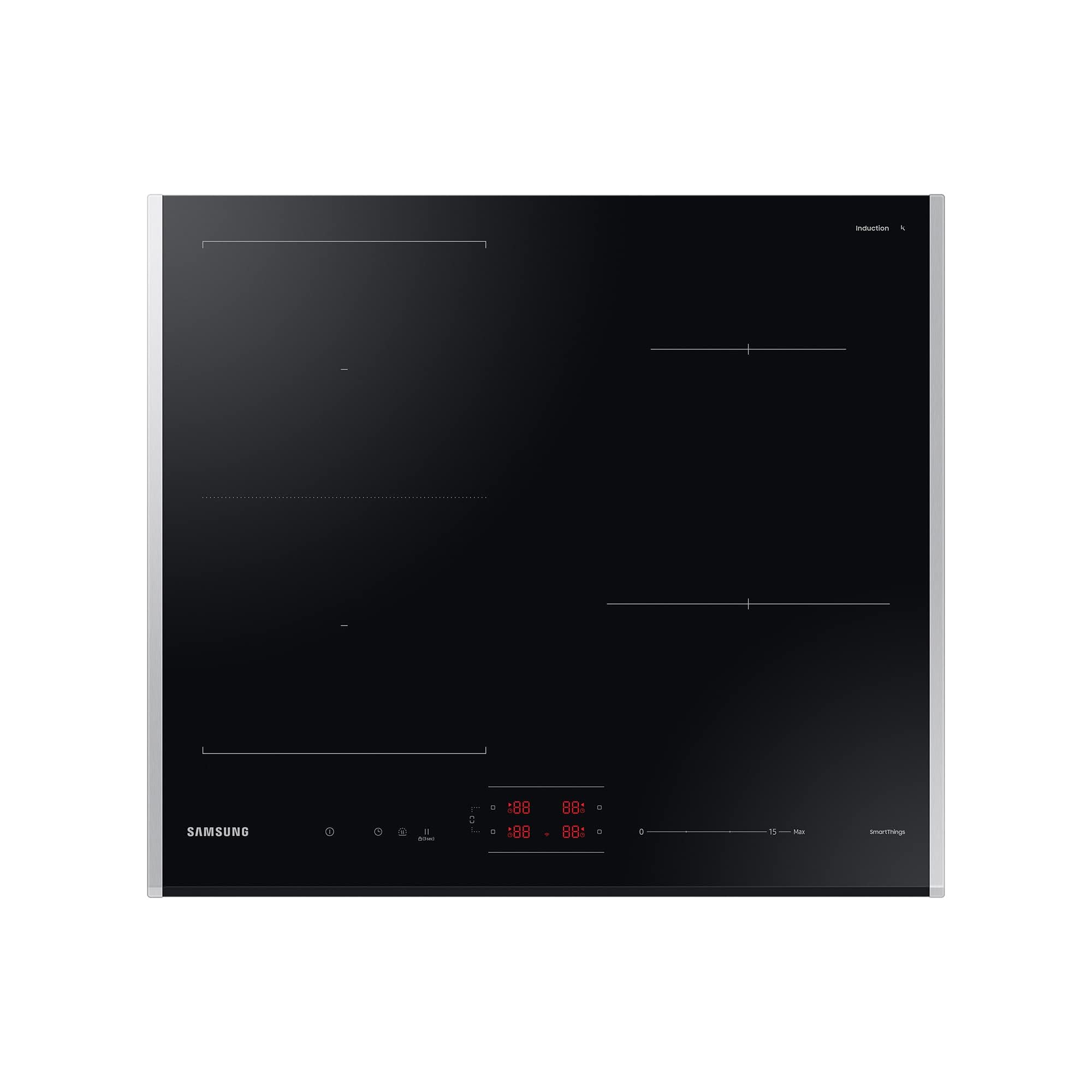 Samsung Autarkes Induktionskochfeld (NZ64B5046JK/U1), 60 cm, Glaskeramik, FlexZone, SmartThings Cooking, Sensortasten mit Slider