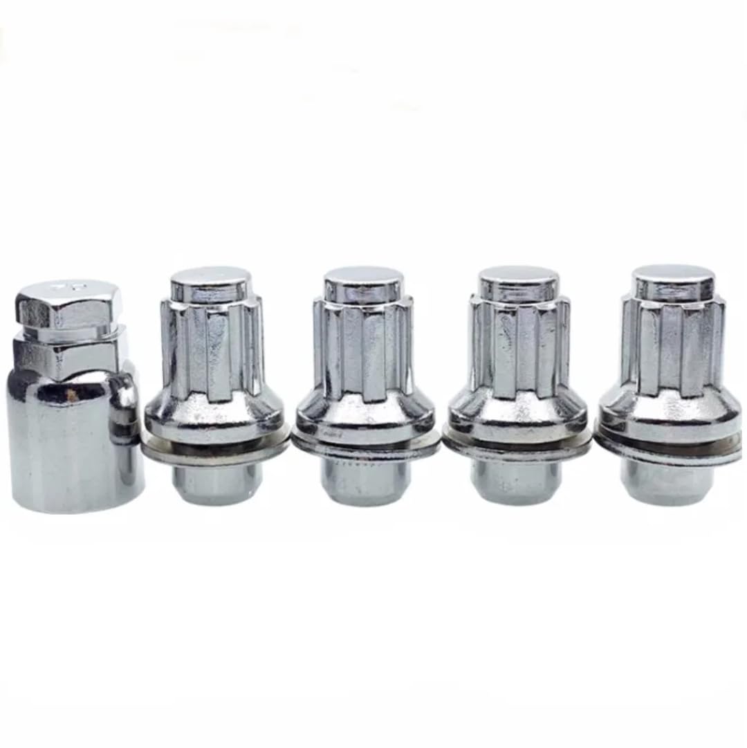 Nakrętki do Kół dla Toyota Corolla Land Cruiser Prado Hiace 4Runner Hilux, 4+1 śruby nakrętek piast kół M12x1,5 + klucz grubość 47 mm