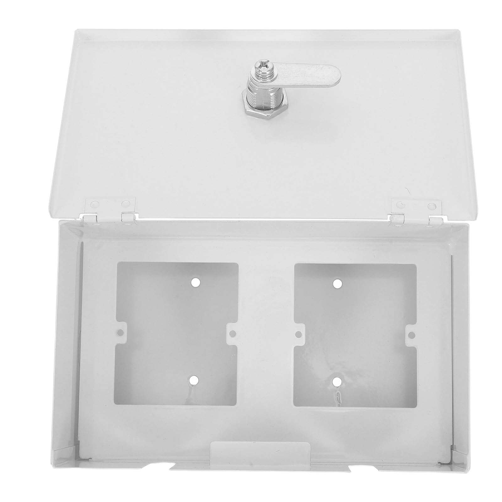 Copertura Antiruggine in Elettrica Acciaio e Inossidabile Presa Argento Antifurto, Design Moderno e Minimalista, per Spazi Interni ed Esterni