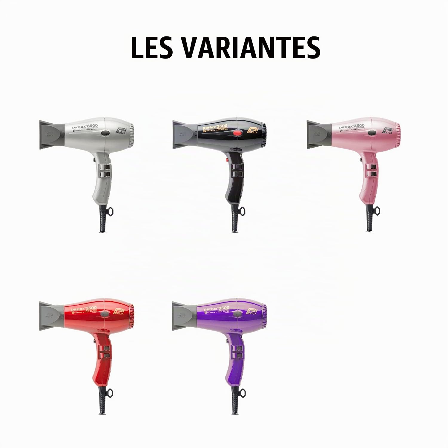 Parlux 3500 Supercompact - Sèche-Cheveux Professionnel - Ionique et Céramique - Lila