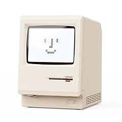 GIISSMO Maclock WB 8 Retro Pixel Alarm Clock, 1984 Computer Style Electronic Digital Clock, USB