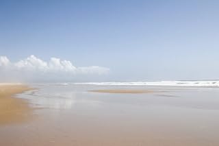 Posterazzi Beach On Costa Da Caparica Poster Print, (19 x 12)