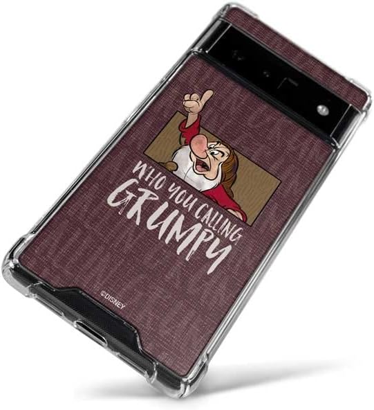 Skinit Clear Phone Case Compatible with Google Pixel 6 - Officially Licensed Disney Snow White Grumpy Design