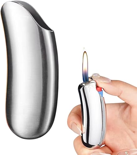 NIVEK Funda para encendedor de metal de alta calidad, funda de lujo para caballeros, compatible con BIC Lighter Full J6, tamaño estándar, color