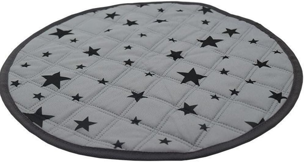 Chickwin Round Reusable Pee Pads for Dogs, Washable Dog Wee Wee Pads Non Slip Potty Pads, Absorbent Puppy Pads for Bed, Sofa, Training (60inch,Star)