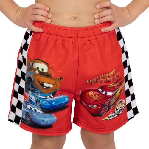 Disney Boys Swim Shorts, Lightning McQueen Boys Swim Trunks, Cars Kids Swimwear2