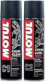  Desengrasante Motul Chain Clean C1+ Motul Chain Lube Road C2 para cadena de moto