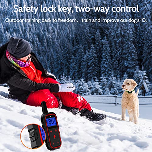 Dogstop Dog Training Collar Electric Dog Shock Collar With 4 Training Modes And Waterproof Rechargeable Remote Range 3300Ft For Large Medium Small Dogs (Red) #TOP4