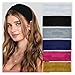 Solid Color Performance Conquer Wide Hairbands Soft Elastic Headband Women Girl Makeup Sports Yoga Hair Accessories for Running, Yoga(Black)