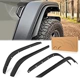 Front & Rear Fender Flares Compatible with 2020-2024 Jeep Wrangler Gladiator JT Mojave & Rubicon, Off-Road Wheel Flares Liner 4 PCS
