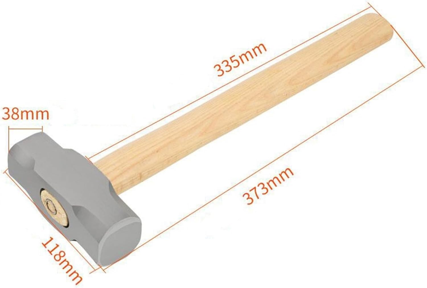 INLIMA Hammer Heavy Duty Handle Sledge Hammer Forged Steel Octagon Hammer Square Head Big Hammer Masonry Hammer