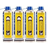 4 Stück INNOTEC Unisol 500 ml – Profi Industrie-Reiniger und Entfetter – entfernt Öl, Fett, Wachs, Harz, Kleber und Tintenreste – schnell wirkend und rückstandsfrei verdunstend – NSF K1 zertifiziert