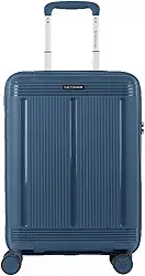 Mala de Viagem Bordo Indestrutível em Polipropileno, Cadeado Fixo Flat com Segredo, Rodas 360° Silenciosas – Pulse (Azul Petróleo, Pequeno)