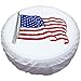 Spare Tire Cover PVC Leather WaterProof Dust-proof Universal Spare Wheel Tire Cover White Star Fit for Jeep,Trailer, RV, SUV and Many Vehicle(14" for diameter 23"-27")