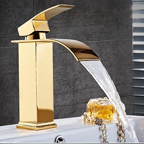 Grifos de lavabo cuadrados JCAKES que evitan salpicaduras con caída de cascada 4