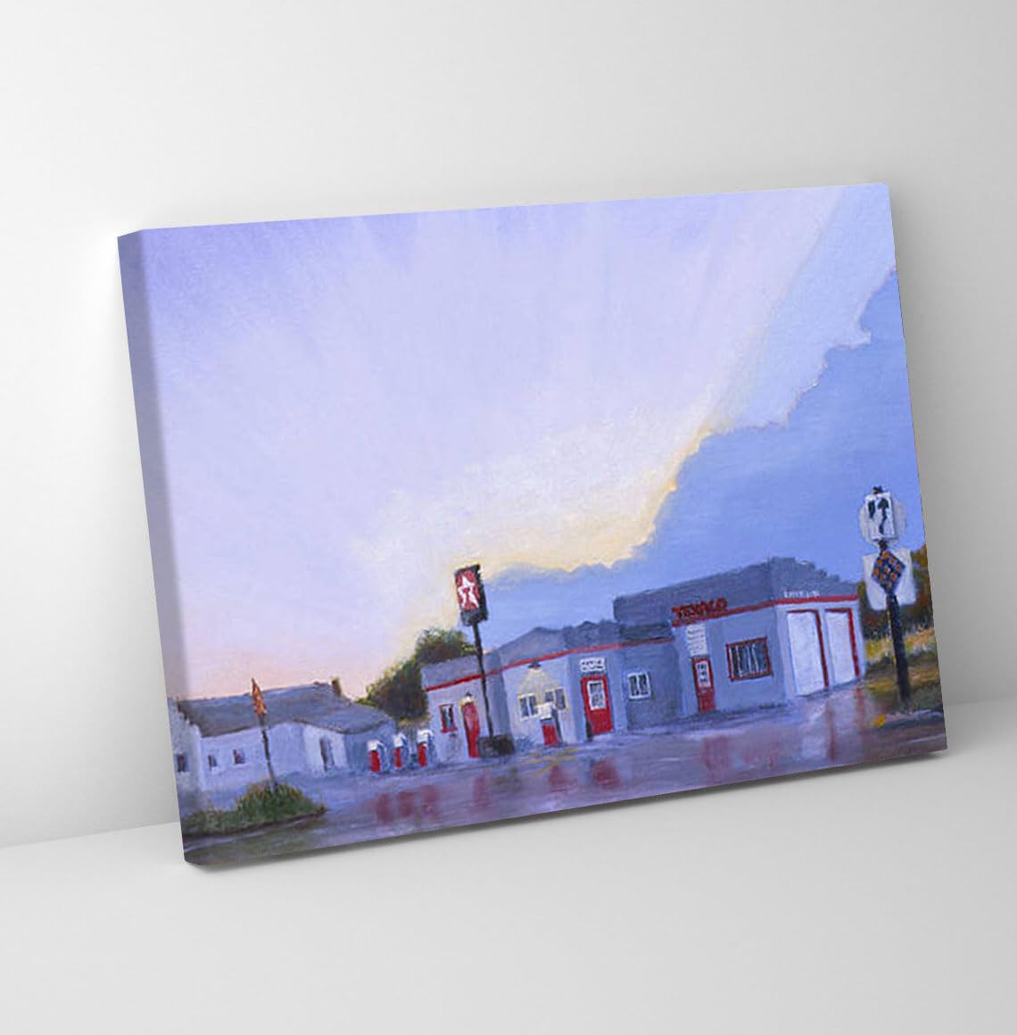 GADGETS WRAP Canvas Gallery Wrap Framed for Home Office Studio Living Room Decoration (11x9inch) - The Texaco In Potter