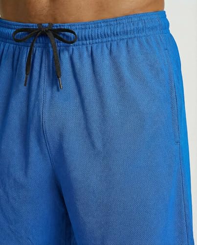 Image of Real Essentials 5 Pack: Men's 9 inch Mesh Shorts - Athletic Gym, Workout, Basketball, Running, Casual Lounge Activewear Pockets