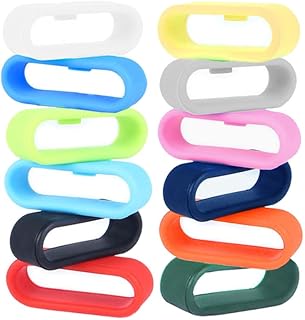 12-Pack Accessories for Magic Band & Band+ & Band2.0, Multi-Color Anti-slip Silicone Security Holder Loops Comapatible with Disney Magic Bands
